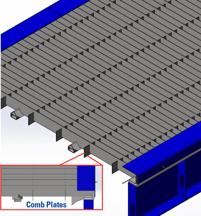 Drill Tray Comb Plate from Messer